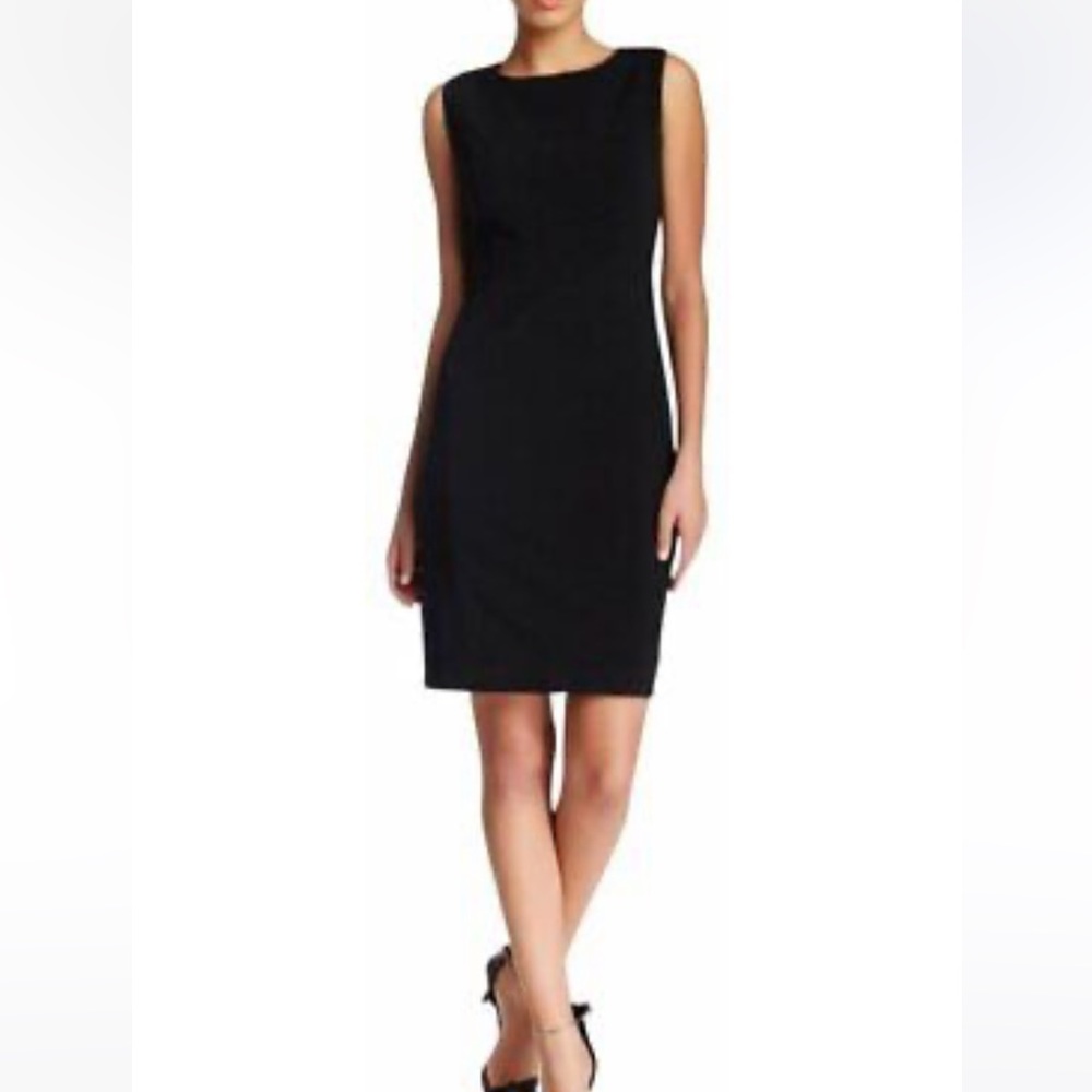 EUC Tahari Black Office Dress Styles Sheath Dress size US 10
